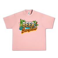 Salmon Beer and sunshine Urban Heavy Tee - NancyCooperArtShop