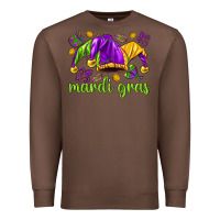 Chestnut Mardi Gras with jester Premium Sweatshirt - NancyCooperArtShop