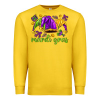 Lemon Mardi Gras with jester Premium Sweatshirt - NancyCooperArtShop