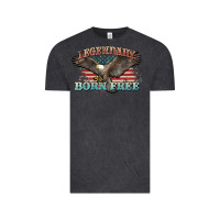 Vintage Black legendary born free eagle Vintage Tee - NancyCooperArtShop