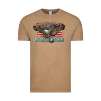 Vintage Coffee legendary born free eagle Vintage Tee - NancyCooperArtShop