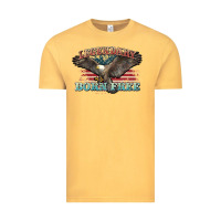 Vintage Mustard legendary born free eagle Vintage Tee - NancyCooperArtShop