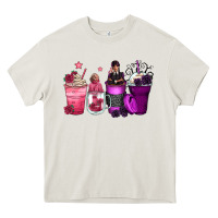 Cream wednesday and enid coffee cups Heavy Core Tee - Zillion Design Studio