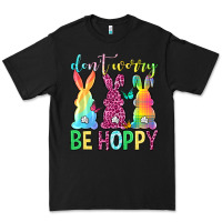 Black Don't worry be hoppy Easter Day Premium Tee - Neo Western