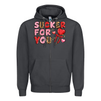 Smoke lovethemed typography with heart lollipop Zipper Hoodie - LillyAllenDesigns