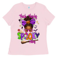 Thick Thighs Spooky Vibes Ladies Tee | Teevron