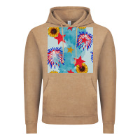Vintage Coffee patriotic fireworks and sunflower Vintage Hoodie - BundleAndBundleShop