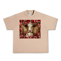Burro christmas heifer with candy canes Urban Heavy Tee - BarkalooDesign