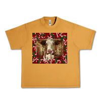Peanut Butter christmas heifer with candy canes Urban Heavy Tee - BarkalooDesign