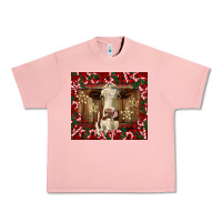 Salmon christmas heifer with candy canes Urban Heavy Tee - BarkalooDesign