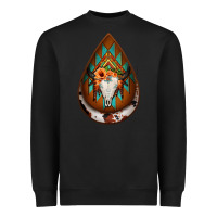 Black aztec bullskull teardrop earrings Heavyweight Sweatshirt - Jasminsmagicworld