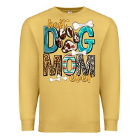 Antique Gold Best Dog Mom Ever Premium Sweatshirt - texasbilliewilder