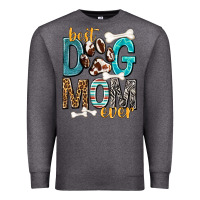 Charcoal Heather Best Dog Mom Ever Premium Sweatshirt - texasbilliewilder