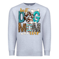 Heather Grey Best Dog Mom Ever Premium Sweatshirt - texasbilliewilder