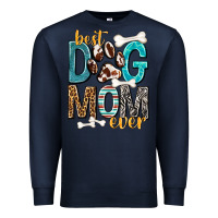 Navy Best Dog Mom Ever Premium Sweatshirt - texasbilliewilder