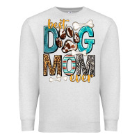 Oatmeal Heather Best Dog Mom Ever Premium Sweatshirt - texasbilliewilder