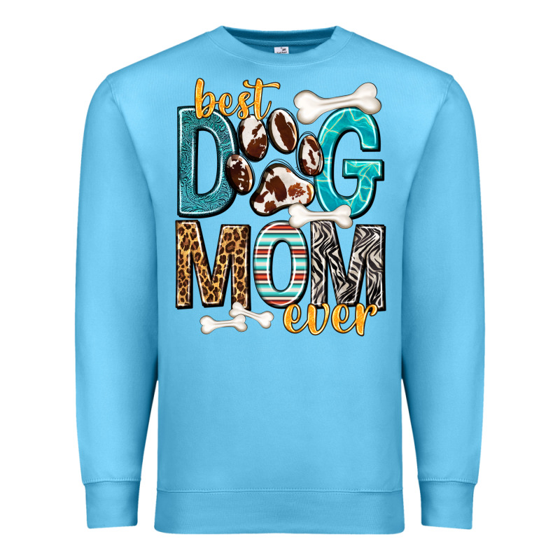 Best Dog Mom Ever Premium Sweatshirt by texasbilliewilder | Teevron