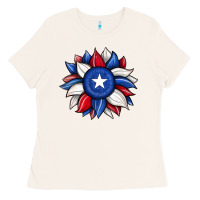 Sunflower Texas Flag 2 Ladies Tee | Teevron