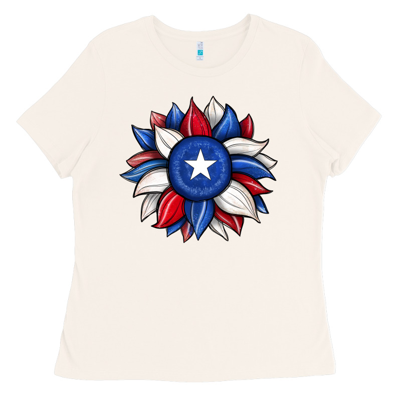 Sunflower Texas Flag 2 Ladies Tee by JahusDesignShop | Teevron