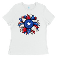 White sunflower texas flag 2 Ladies Tee - JahusDesignShop