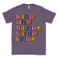 Lavender lgbtq pronouns Classic Tee - MaliasSmallBusiness