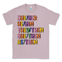 Lilac lgbtq pronouns Classic Tee - MaliasSmallBusiness