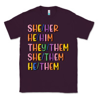 Plum lgbtq pronouns Classic Tee - MaliasSmallBusiness