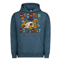 Pigment Midnight Navy back on my bullshit western olivia Urban Hoodie - OliviaCreatesArt