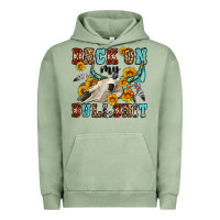 Pigment Oil Green back on my bullshit western olivia Urban Hoodie - OliviaCreatesArt