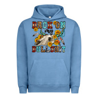 Pigment Pebble Blue back on my bullshit western olivia Urban Hoodie - OliviaCreatesArt