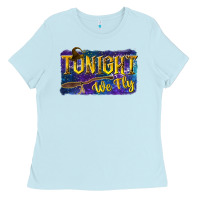 Baby Blue Tonight We Fly Ladies Tee - texasbilliewilder