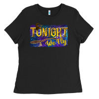 Black Tonight We Fly Ladies Tee - texasbilliewilder