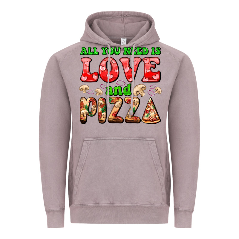 All You Need Is Love And Pizza Vintage Hoodie by AdoDesignShop | Teevron