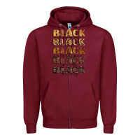 Burgundy typography variations in animal and glitter textur Zipper Hoodie - LillyAllenDesigns