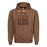 Chestnut typography variations in animal and glitter textur Zipper Hoodie - LillyAllenDesigns