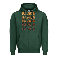Sports Green typography variations in animal and glitter textur Zipper Hoodie - LillyAllenDesigns