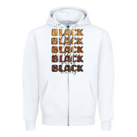 White typography variations in animal and glitter textur Zipper Hoodie - LillyAllenDesigns