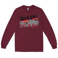 Burgundy break boards not hearts Long Sleeve Tee - MaliasSmallBusiness