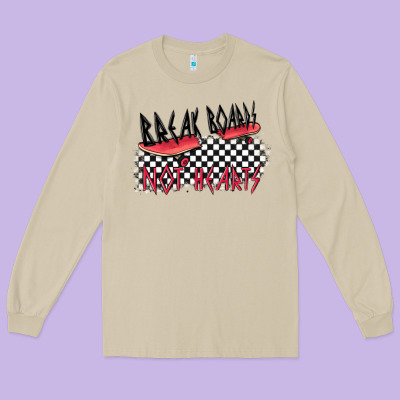 Break Boards Not Hearts Long Sleeve Tee Designed By Maliassmallbusiness