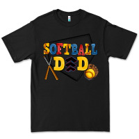 Black softball dad Premium Tee - AdoDesignShop