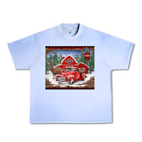 Grape Ice Christmas farm reindeer and truck Urban Heavy Tee - BarkalooDesign