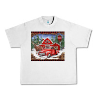 Lunar Rock Christmas farm reindeer and truck Urban Heavy Tee - BarkalooDesign