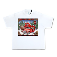 White Christmas farm reindeer and truck Urban Heavy Tee - BarkalooDesign