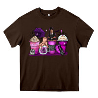 Chocolate Brown wednesday coffee cups Heavy Core Tee - Zillion Design Studio