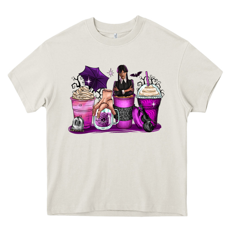 Wednesday Coffee Cups Heavy Core Tee by Zillion Design Studio | Teevron