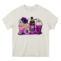 Cream wednesday coffee cups Heavy Core Tee - Zillion Design Studio