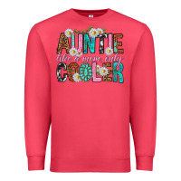 Cardinal Auntie Like a Mom Only Cooler Premium Sweatshirt - texasbilliewilder