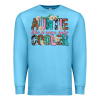 Ocean Blue Auntie Like a Mom Only Cooler Premium Sweatshirt - texasbilliewilder