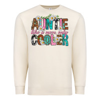 Sandshell Auntie Like a Mom Only Cooler Premium Sweatshirt - texasbilliewilder