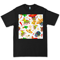 Black mexico seamless pattern Premium Tee - FaDigitalArtStudio